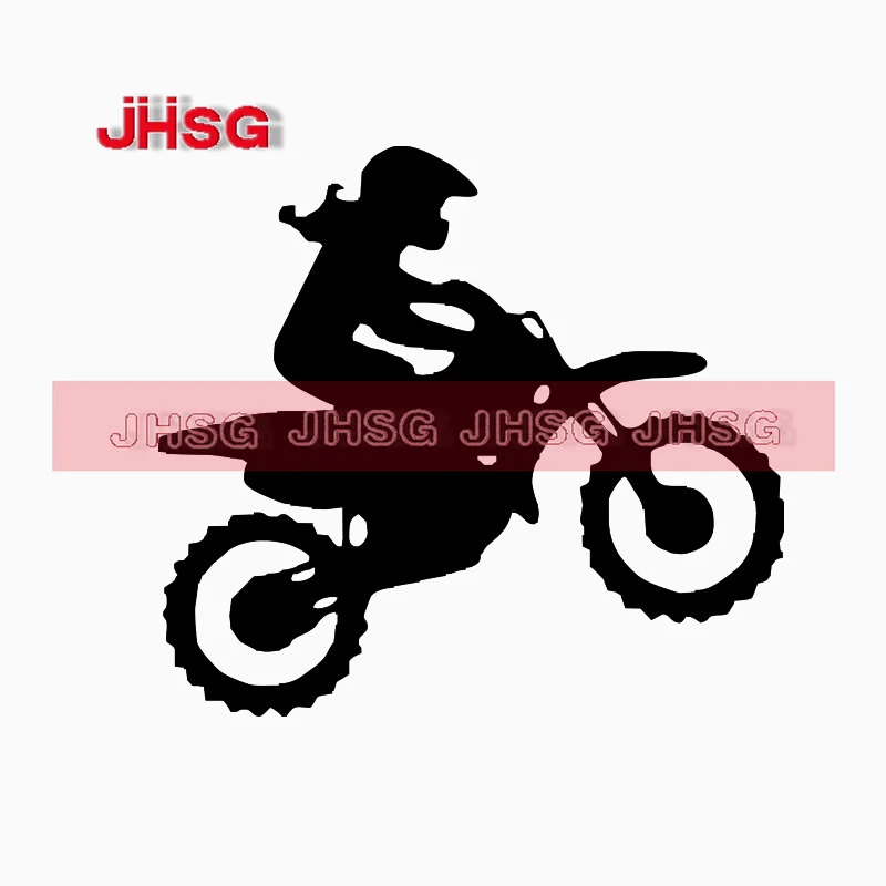 Jhsg Car Sticker Car Sticker Dirt Bike Off-Road Motorcycle Girl Female Rider Bike Funny Car Motorcycle Sticker Può Essere Personalizzato