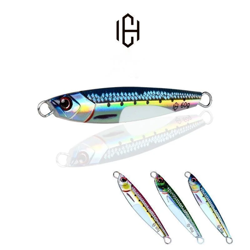 60G 80G Scala Residua Nightlight Belly Lead Bait Sea Fishing Lure Bait 3D Print Fish Bait