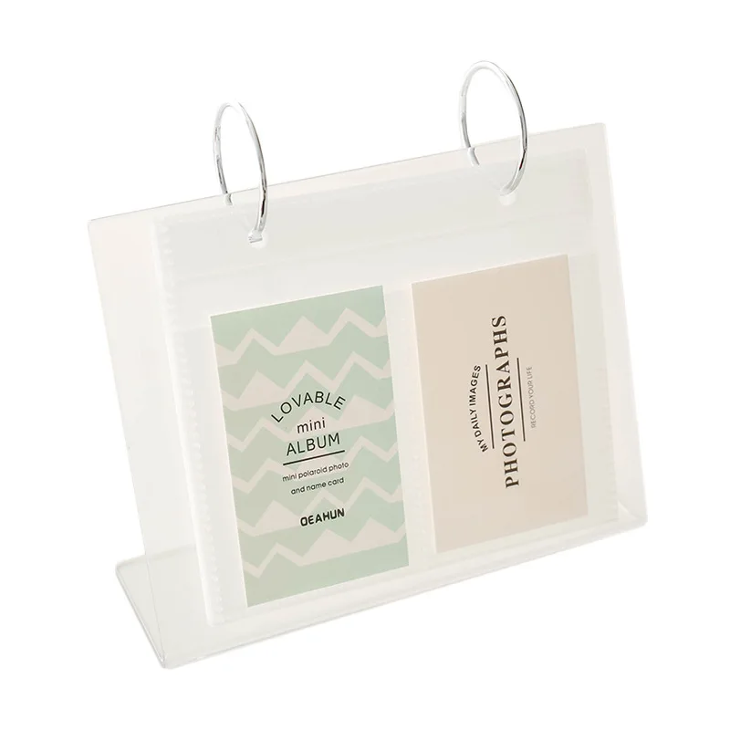 Ins Flip Photo Frame Acrilico Desktop Standing Mini Calendar Polaroid Album 3 Pollici 4 Pollici 5 Pollici 68 Frame Photo Display Stand