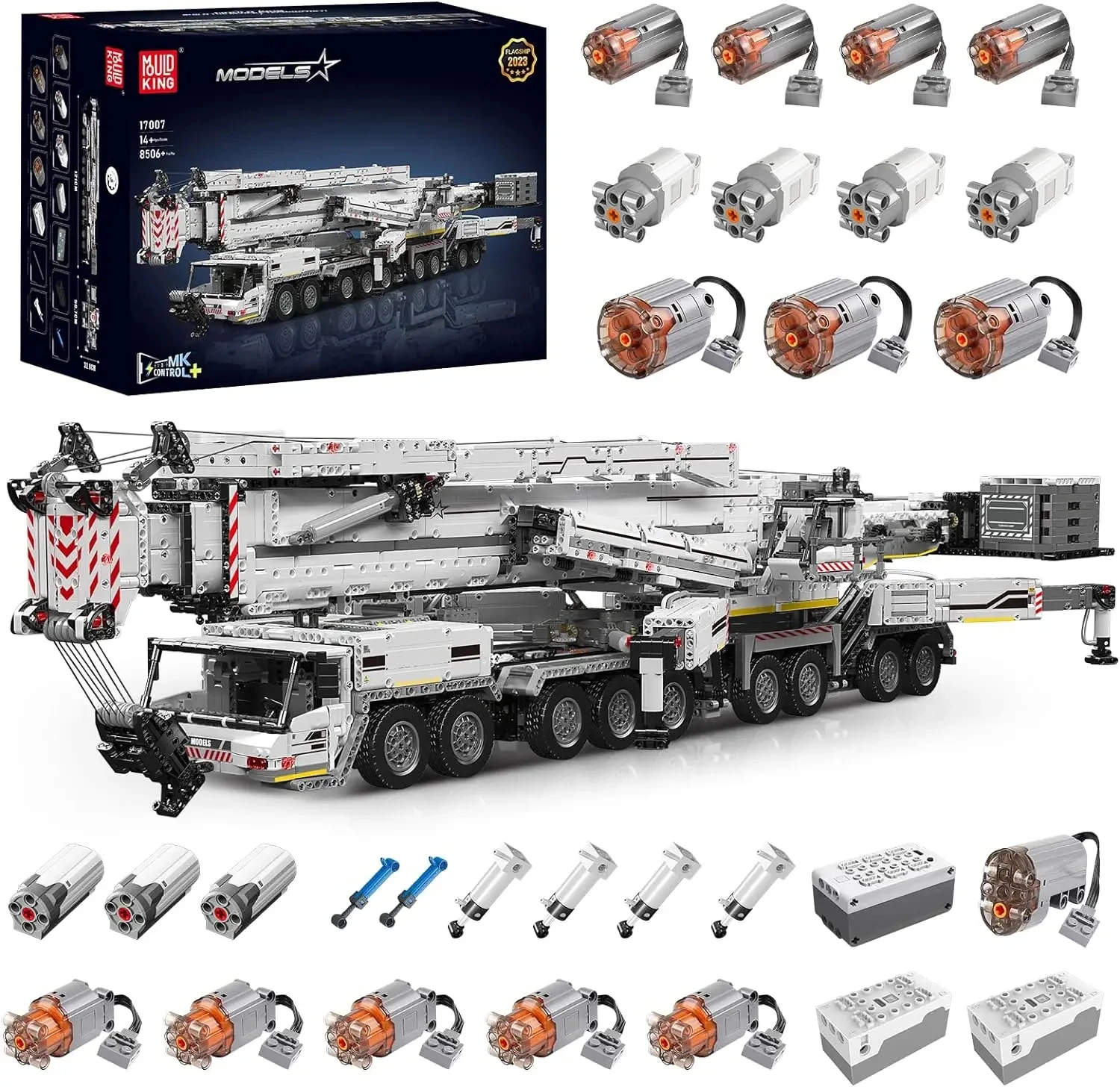 Mold King 17007/17008 Technical Car Toys Motorizzato Ltm 11200 Crane Truck Building Block Assembly Model Brick Kid Regalo Di Natale