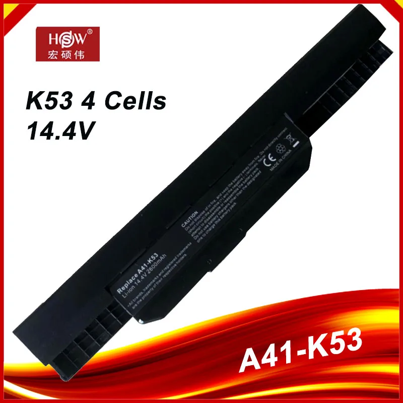 14.4V A41-K53 Batteria Per Asus X54Hr X54C X54H A54C X54Hy A54H Serie