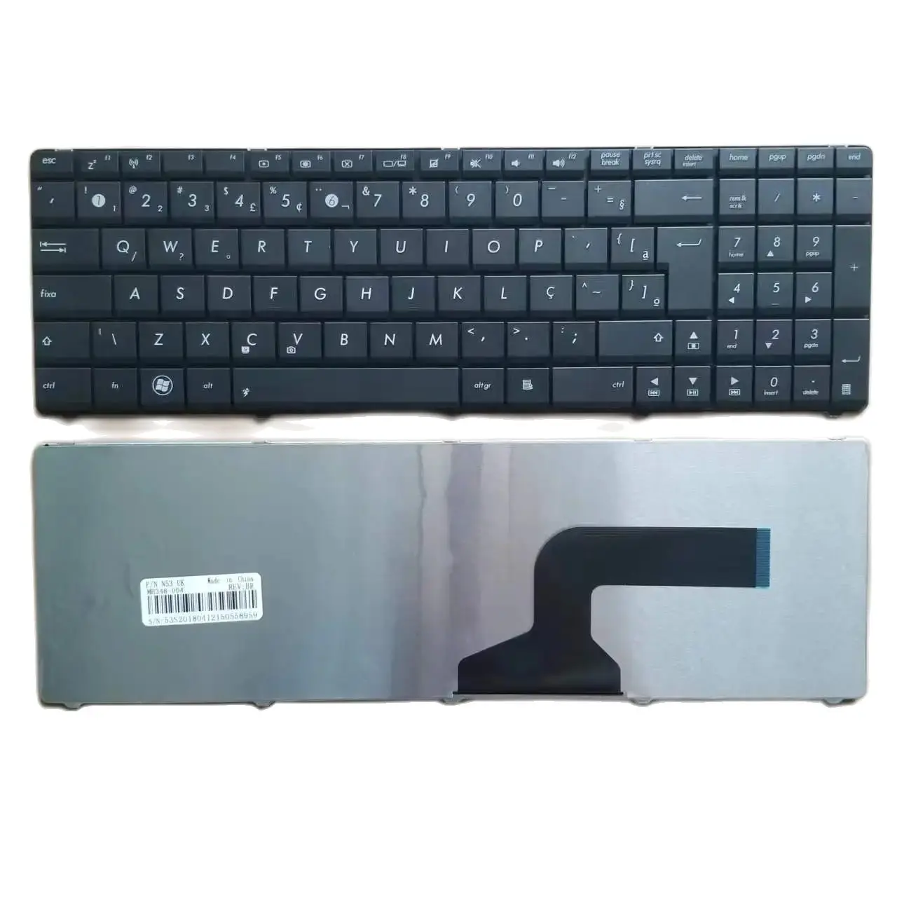 Nuova Tastiera Turca Brasiliana Per Asus N52 N53 N60 N61 X54C X54H K54C K54H K54L N53S B53E Laptop Nero