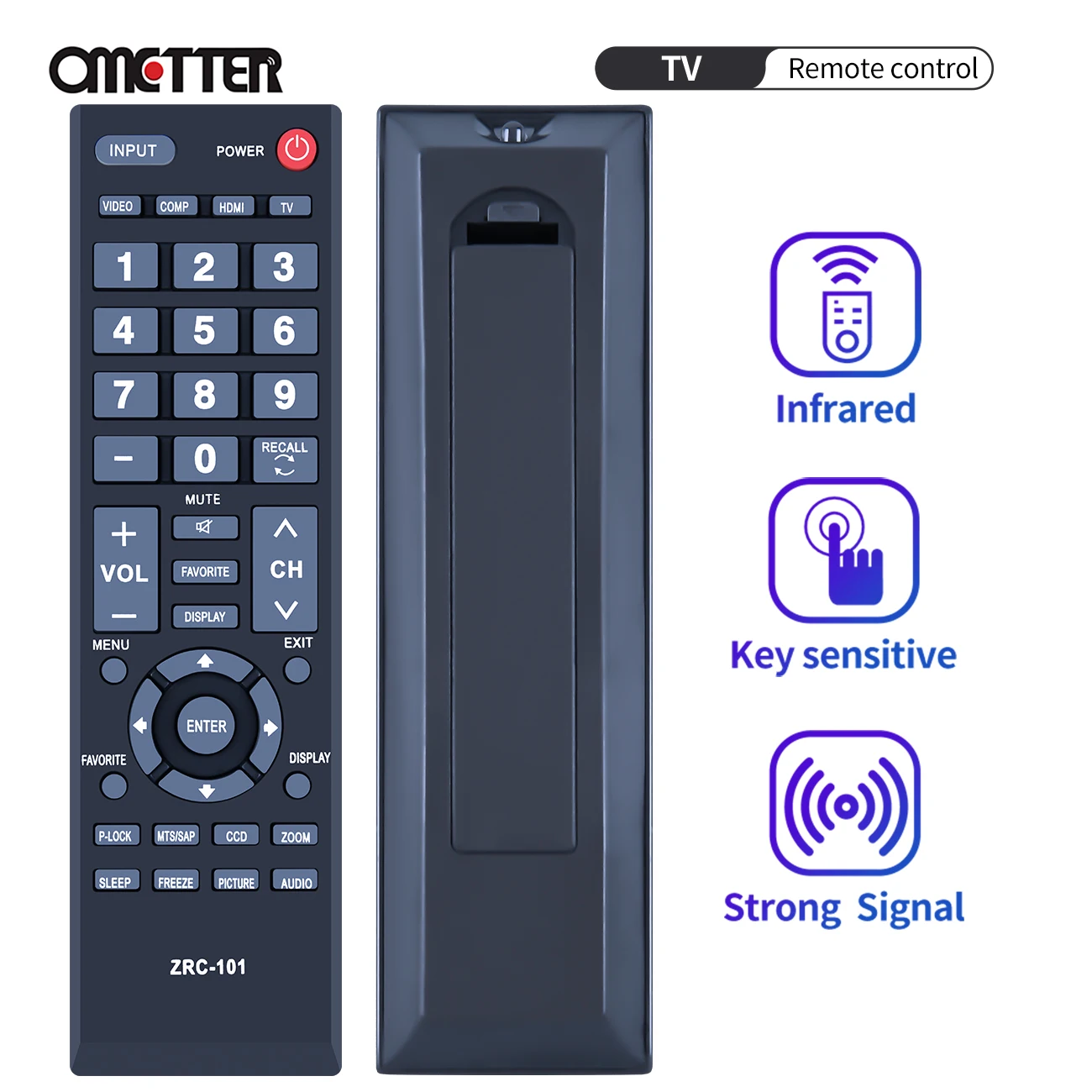 New Zrc-101 For Insignia Tv Remote Control Ns-Lcd15-09 Ns-Lcd37-09 Ns-Lcd26-09 Ns-Lcd22-09 Ns-Lcd32-09 Ns-Lcd19-09 Ns-Lcd19-09Ca