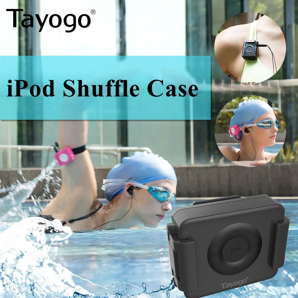Tayogo C02 Caso Shuffle Compagno Impermeabile Caso Ipod Per Il Nuoto Converte Un Ipod Shuffle In Un Ipx 8 Musica Impermeabile Lettore