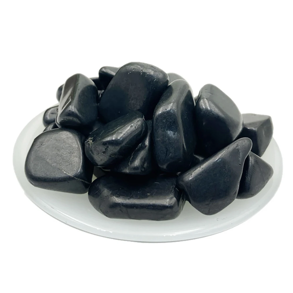 Natural Shungite Gravel Stone Crystal Quartz Chakra Healing Crystals Lucky Gemstone Mineral Home Ornaments Decorazione Regali