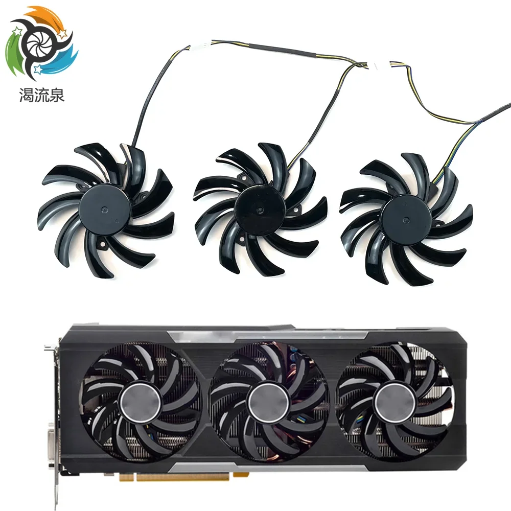 Nuovo 85Mm R9 290X/390/390X Gpu Vga Ventola Di Raffreddamento Per Sapphire R9-290X R9 390 8G Nitro R9 390X 8G D5 Tri-X Sostituzione Della Scheda Video