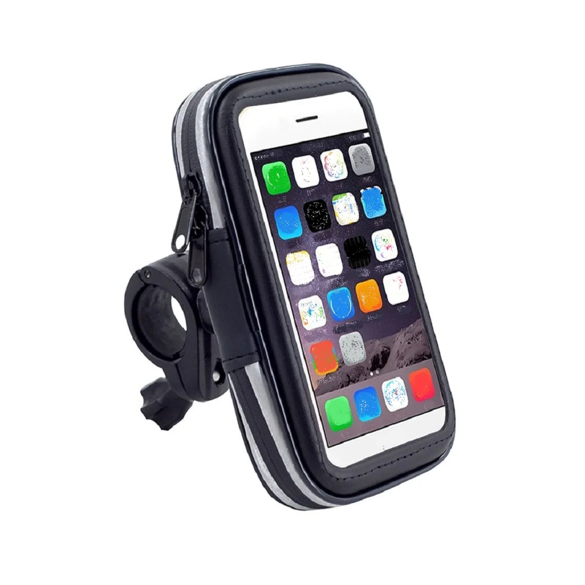 Per Vivo V15S (2021) Supporto Per Manubrio Moto Bicicletta Impermeabile - Nero