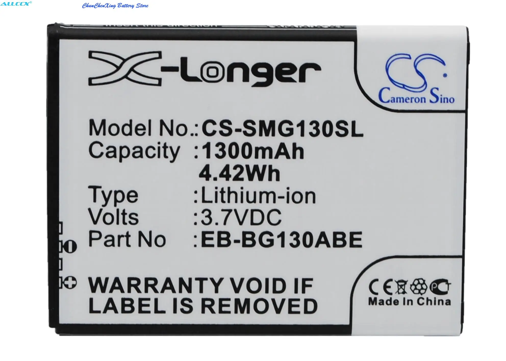 Batteria Cameron Sino Eb-Bg130Abe,Eb-Bg130Bbe Per Samsung Galaxy Star 2 Duos, Galaxy Young 2, Sm-G130, Sm-G130E, Sm-G130H