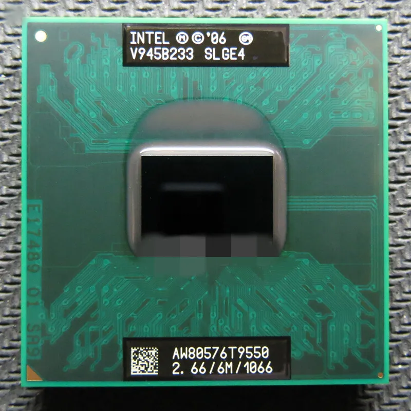 Intel Core 2 Duo T9550 Slge4 2.6 Ghz Dual Core Dual Thread Cpu Laptop Processor 6M 35W Socket P Per Gm45/Pm45