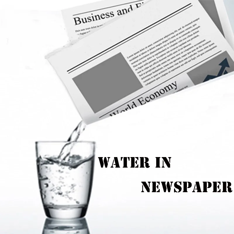 Bere Acqua Nel Giornale Trucchi Magici Il Giornale Mago Dell'Acqua Nascosta Divertente Magia Stage Illusions Gimmicks Mentalism Puntelli