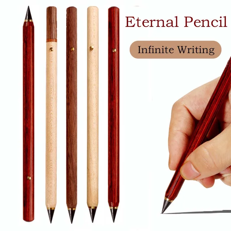 Creative Infinite Writing Eternal Pencil Hb Wood No Ink Può Essere Sostituito Per Schizzi Pittura Scrittura Materiale Scolastico Per Studenti