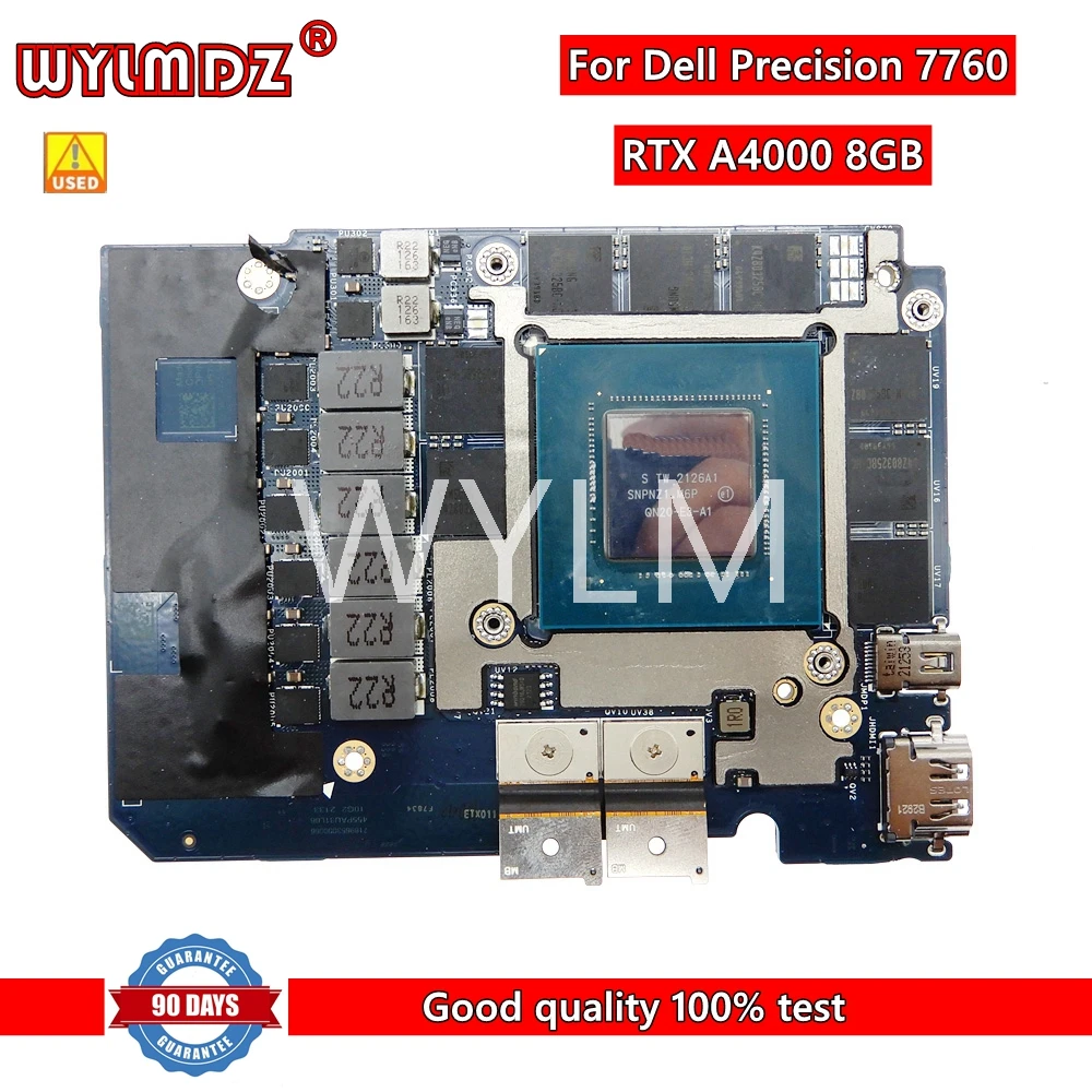 Scheda Grafica Video Rtx A4000 8Gb Qn20-E3-A1 Usata Per Scheda Video Dell Precision 7760 Cn 057 J47