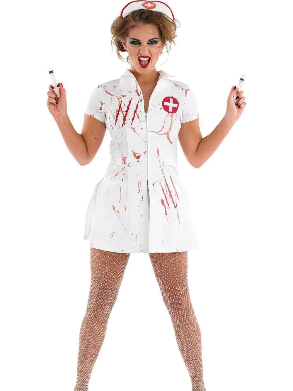 Signore Sexy Naughty Nurse Vestito Operato Divertimento Del Partito Di Gallina Di Trasporto Del Costume Delle Donne