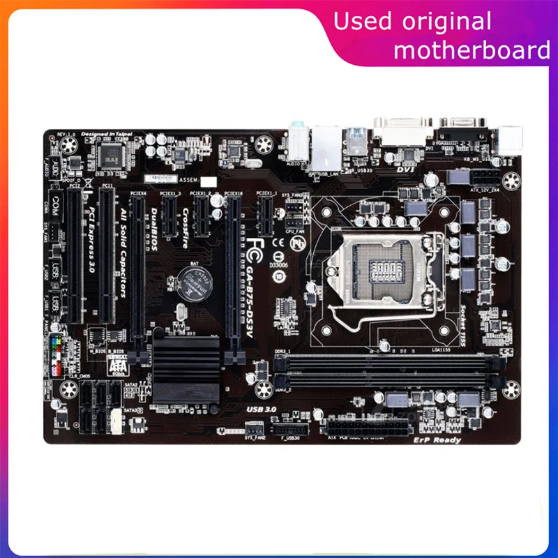 Usato Lga 1155 Per Computer Intel B75 Ga-B75-Ds3V B75-Ds3V Scheda Madre Usb3.0 Sata3 Scheda Madre Desktop Ddr3 32G
