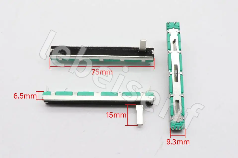 5Pcs Potenziometro A Scorrimento Dritto D10K Per Behringer 1202 1204 1622 1832 Soundcraft Folio-4D103/Fader A Doppio Collegamento