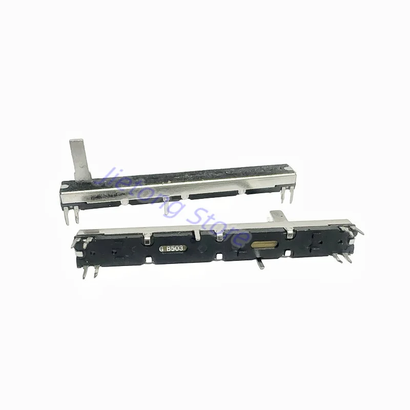 5Pcs 75Mm Potenziometro A Scorrimento Dritto B503 Double Fader B50K Soundcraft Efx8 Fader 8Pin