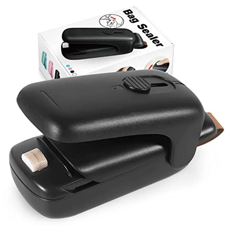 Sanq Mini Chip Bag Sealer, Palmare Heat Vacuum Sealer Cutter, Macchina Portatile Richiudibile Per Snack Plastica Fresca-Sacchetti-Biscotti