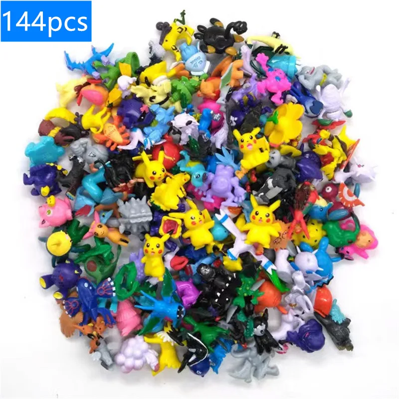 3-144 Pcs Pokemon Figure Set Confezione Regalo Regalo Di Natale Action Toys Genuine Pikachu Anime Figure Pokemon Toys For Children