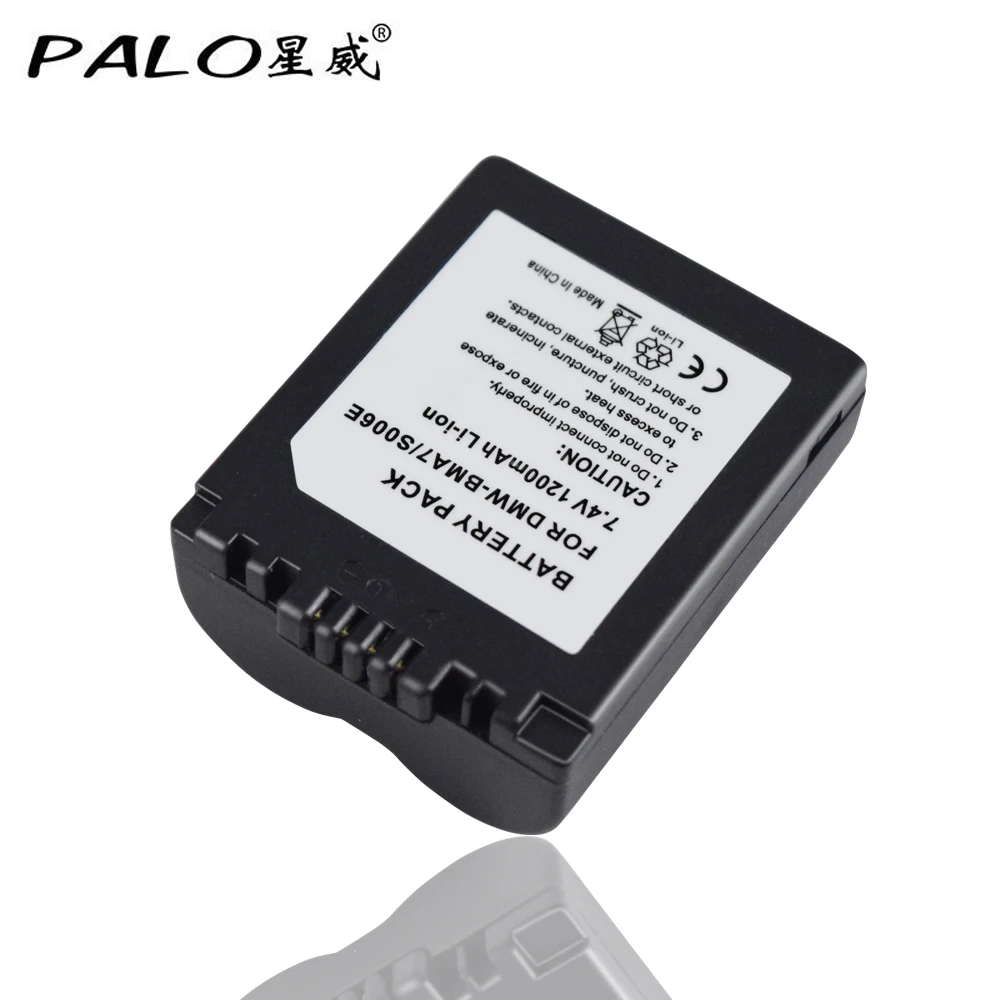 Palo 1200Mah Cga-S006E S006E Li-Ion Batteria Per Lumix Dmc-Dmc-Fz7 Fz8 Fz18 Fz35 Fz28 Fz38 Fz30 Batteria Di Ricambio Della Macchina Fotografica