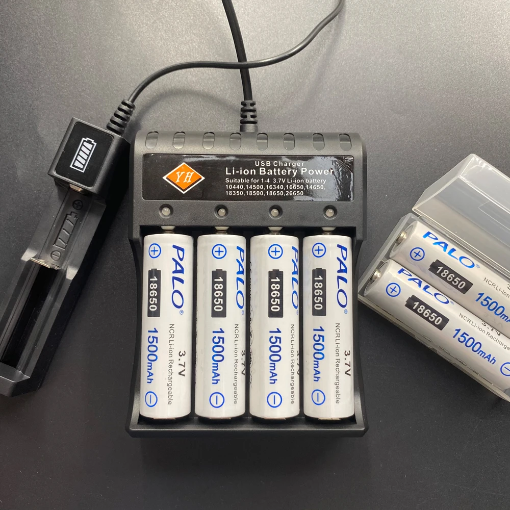 100% Nuovo Originale 18650 1500Mah Batteria Ricaricabile 3.7V 18650 Batteria Al Litio Per Strumenti Torcia Elettrica A Scarica 25A