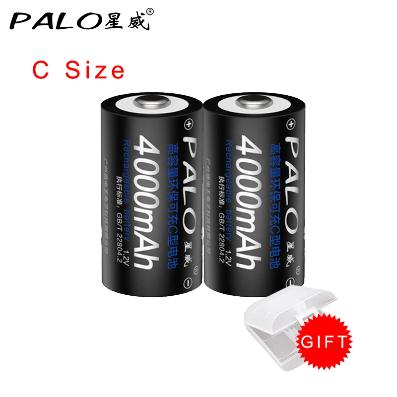 Batteria Ricaricabile Palo 1.2V C Tipo C Batterie Ricaricabili Ni-Mh Per Fornello A Gas Torcia Radio Frigorifero A Luce Led