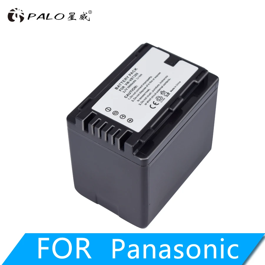Batteria Palo Vw-Vbt380 Vbt380 Vw-Vbt190 Vbt190 Per Panasonic Hc-V110, Hc-V130, Hc-V160, Hc-V180, Hc-V201, Hc-V250, Hc-V26