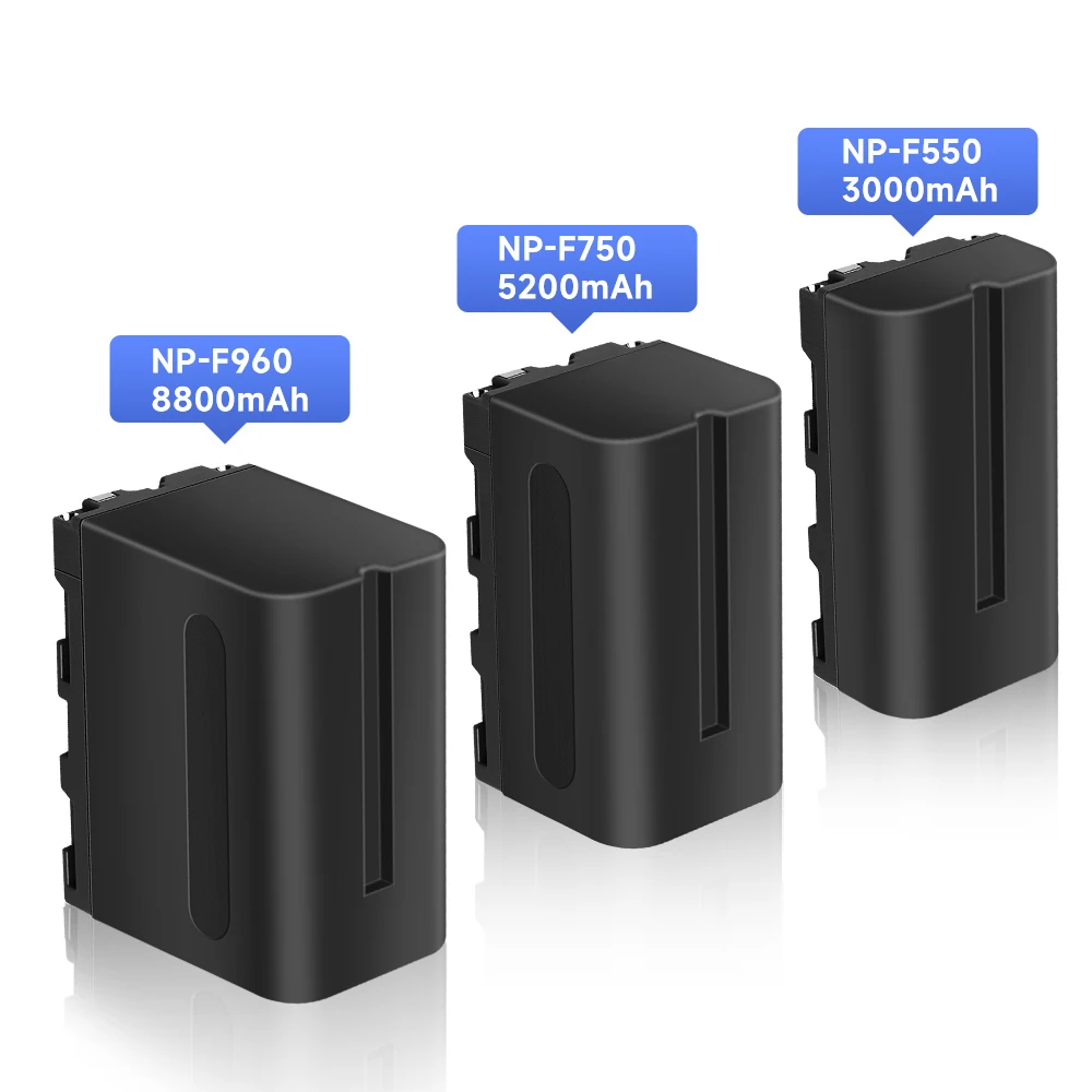 Np-F330 Np F550 Np F330 Batteria Per Sony Np-F550 Np-F750 Np-F960 Yongnuo Luci Per Fotocamera Per Nagnahz U600 + U800 + Led Video Light