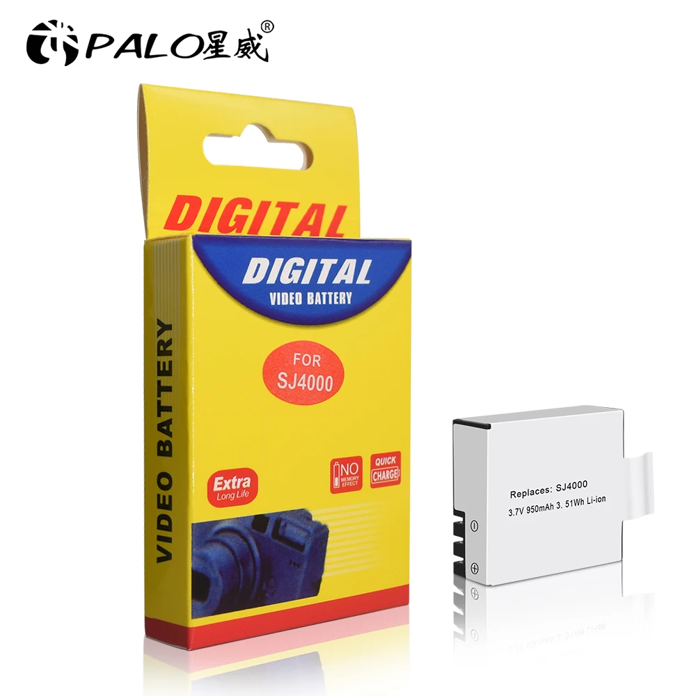 Batteria Sjcam Sj4000 Eken H9 Git-Lb101 Git Sj5000 Sj6000 Sj7000 Sj8000 Sj9000 Batteria