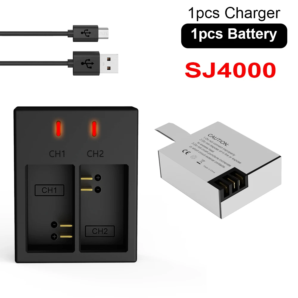 Palo Sj4000 Sj4000 Batteria 3.7V 950Mah Per Wifi Sj5000 Sj6000 M10 Sj5000X Sport Action Camera Dv Eken H9 Git-Lb101