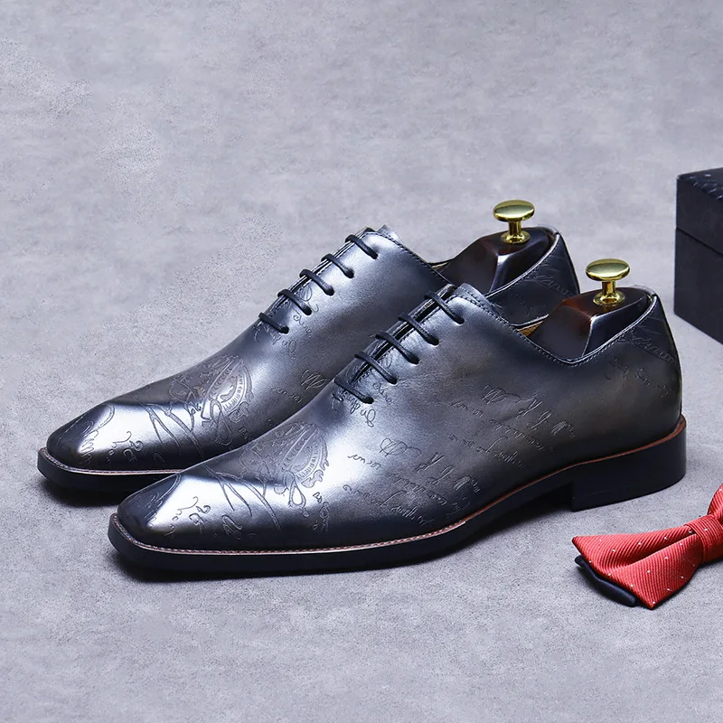 Nuovo Zapatos De Vestir Hombre Sapato Social Masculino Couro Legitimo Scarpe Formali Per Uomo