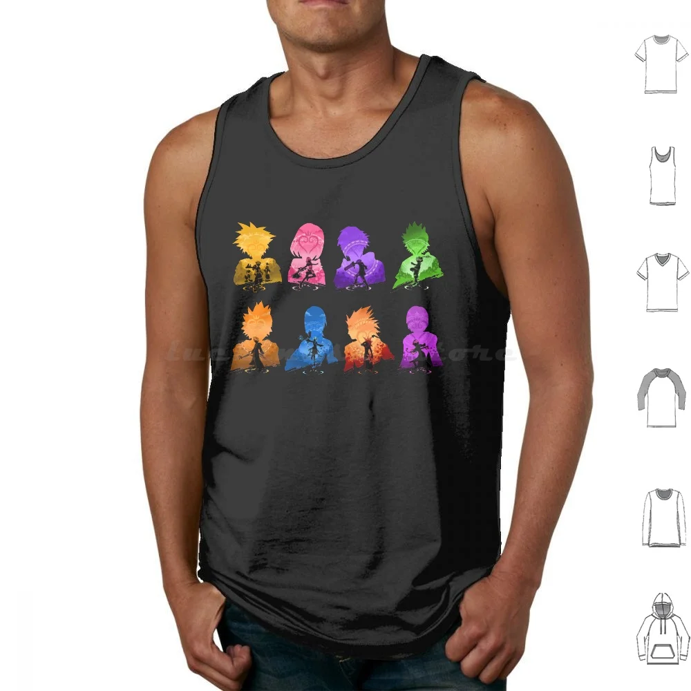 Kingdom Hearts Set Canotte Gilet Senza Maniche Kingdom Hearts Kingdom Hearts Birth By Sleep Kingdom Hearts Chain