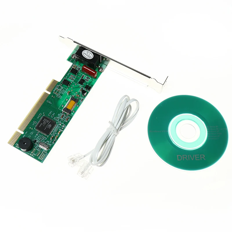 Nuovissimo Modem Pci 56K Dati Interni/Fax Modem Vocale Windows Xp Vista Win7/8 32 /64 Bit V.92 V.90 Dial Up Fax Spedizione Gratuita