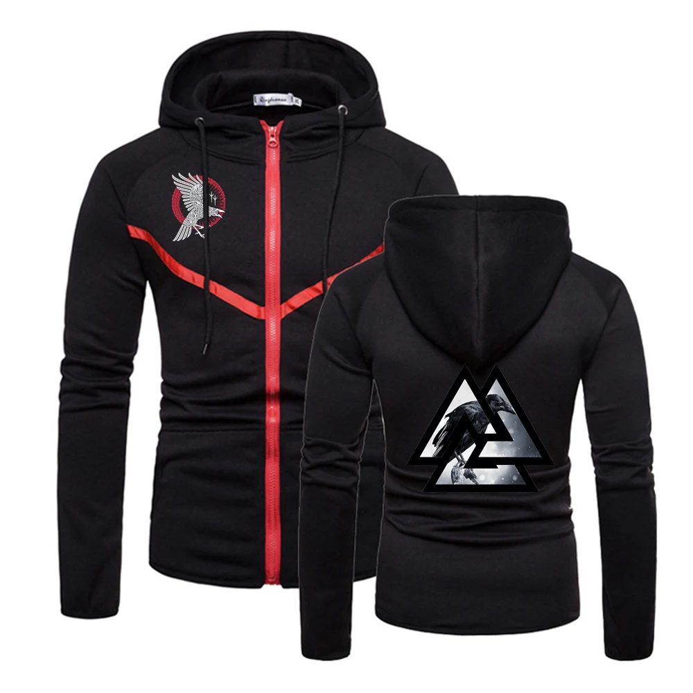 Unisex Mens Viking Legend Ragnar Raven Fitness Zipper Qualità Confortevole Wild S Muscle Sportswear Felpe Con Cappuccio