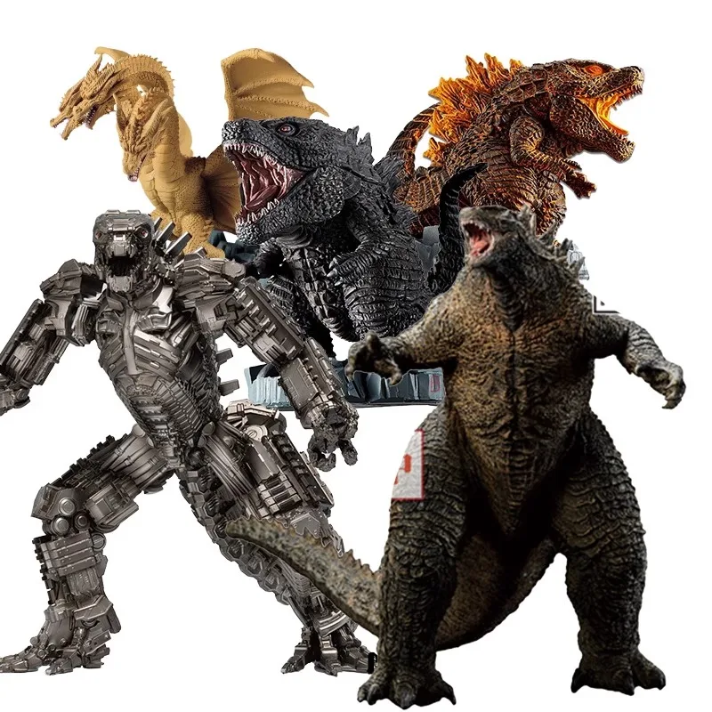 In Magazzino Originale Bandai Banpresto Mecha Godzilla Burning Godzilla Godzilla Anime Portrait Model Toy Collection Doll Gift
