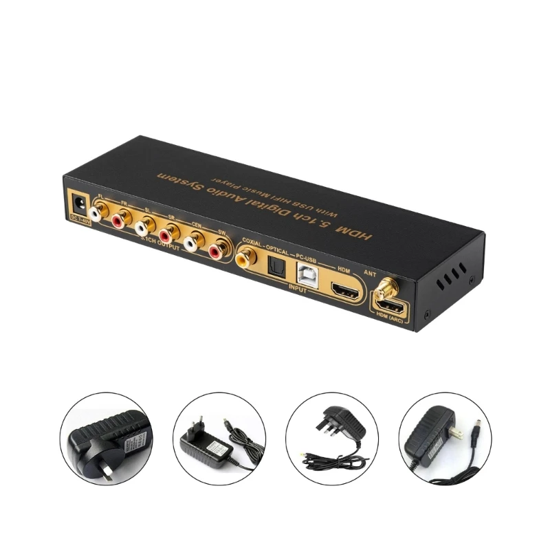 Ud851B Decoder Audio A 5.1 Canali Lettore Usb Che Passa Automaticamente All'Ultima Funzione Del Canale Del Segnale Usato Decoder N0Hc