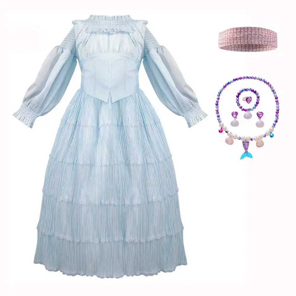 The Little Mermaid Dress 2023 Girls Costume Party Little Mermaid Costume Cosplay Princess Dresses