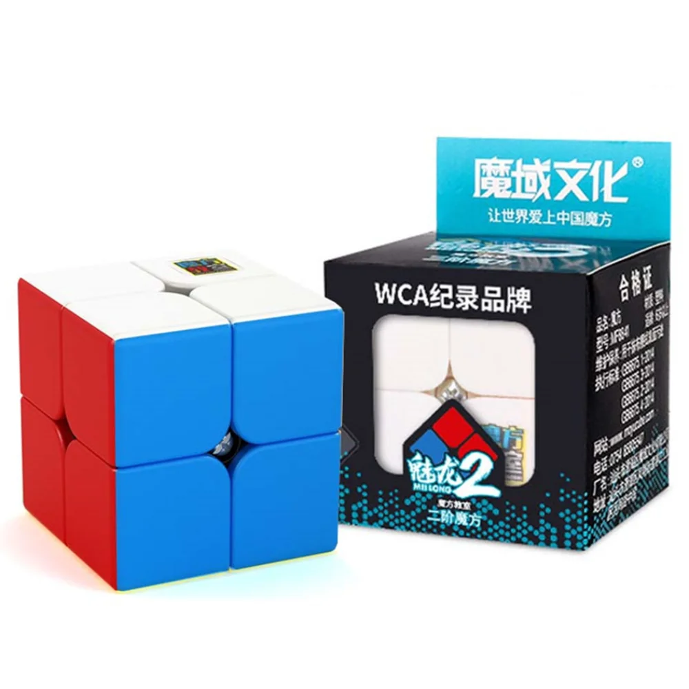 Moyu 2X2X2 Mini Pocket Cube Speed Meilong 2X2 Magic Cube Professione Cube Education Toy Speed 2X2 Magic Cube Moyu 2 X2