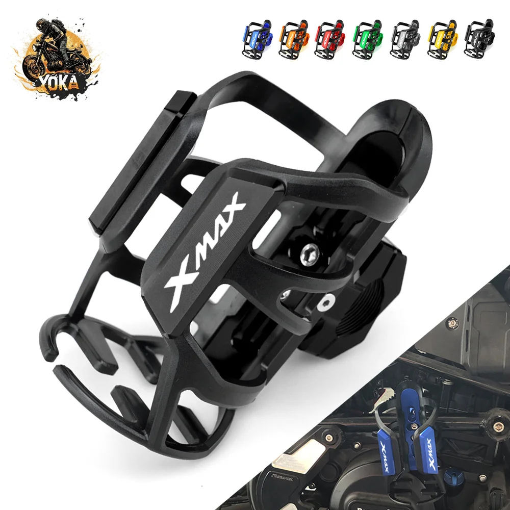 Per Yamaha Xmax 250 300 400 Xmax300 Xmax400 Moto Water Bottle Drink Cup Holder Sdand Beverage Cage Parts Accessori Moto