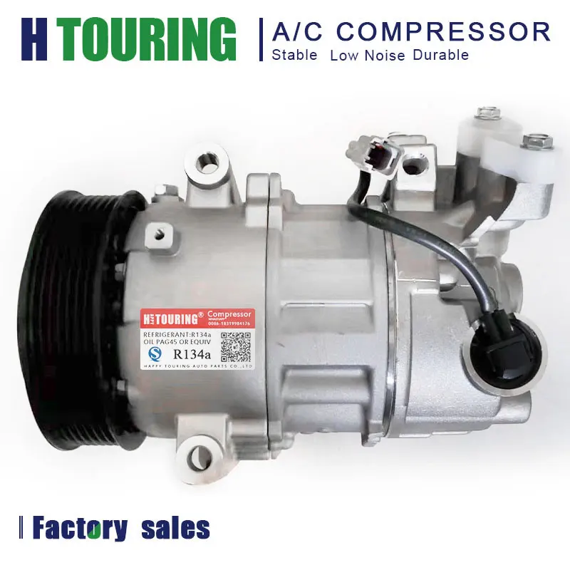 6Sel14C Compressore Ca Auto 7Pk Per Renault Megane 2.0 Megane Scenic 8200956574 447150-0010 8200958328 Dcp23032 6Sel14C