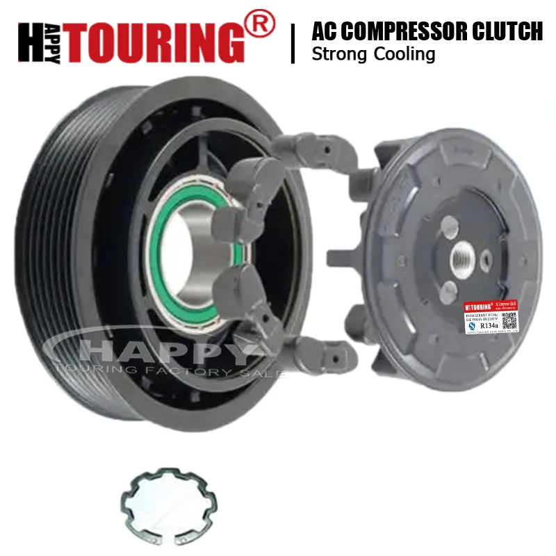 Set Frizione Compressore Ac 6 Sel14C Per Renault Megane Scenic Grand Scenic 3 7711497391 8200719928 8200956574 2483002240 4472