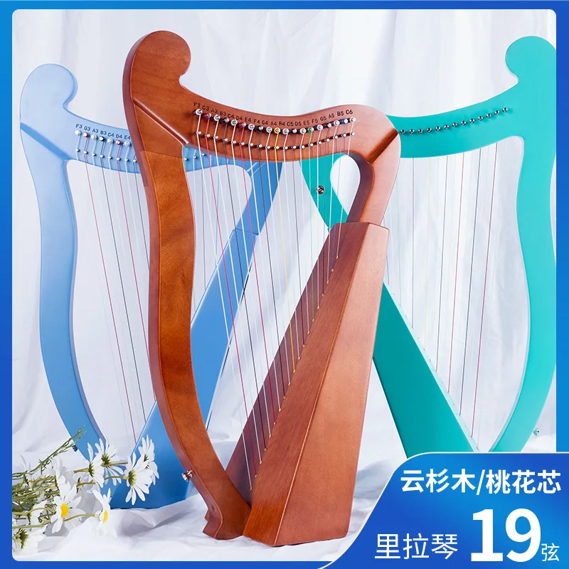 Arpa Piccola Mini Litre A 19 Corde Per Principianti Strumento A Corda Classica Arpa Aklot