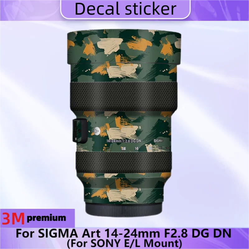 Per Sigma Art 14-24Mm F2.8 Dg Dn Per Sony E/L Mount Lens Sticker Pellicola Protettiva Antigraffio Per La Pelle Protettiva 14-24 F/2.8 Dgdn