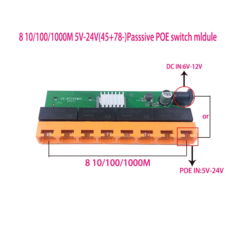 Oem Nuovo Modello Switch Gigabit A 8 Porte Desktop Rj45 Switch Ethernet 10/100/1000Mbps Lan Gigabit Switch Rj45 Tp-Link