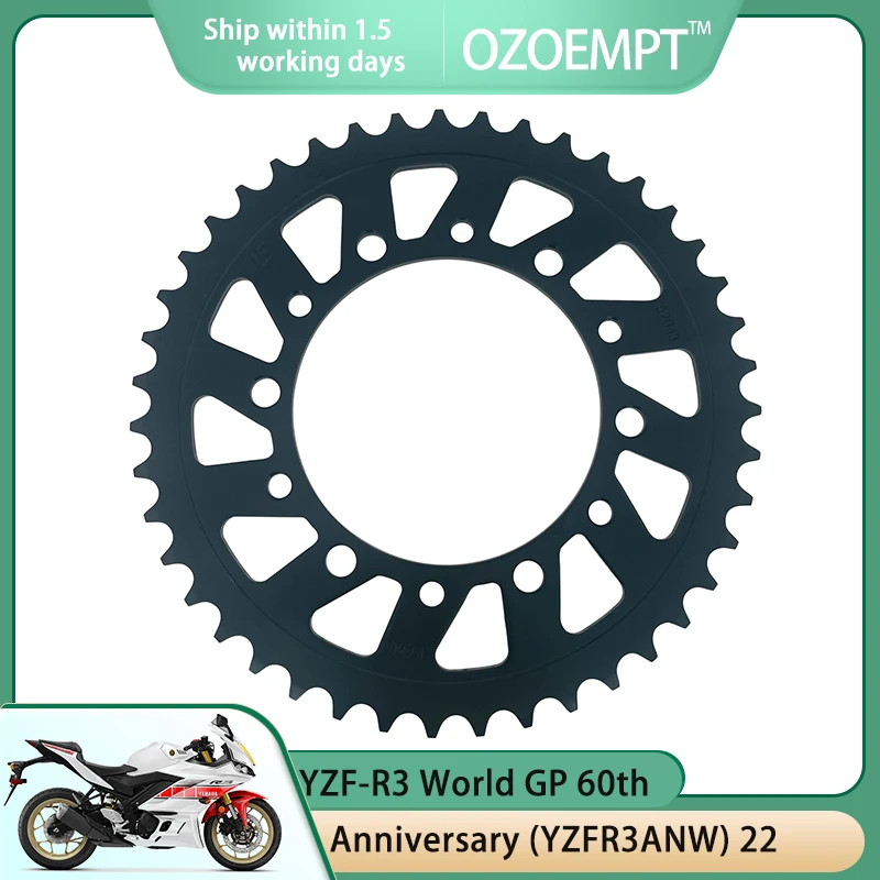 La Ruota Dentata Posteriore Per Moto Ozoempt 520-43T Si Applica All'Edizione Yzf-R3 Monster Energy Moto Gp, World Gp 60Th Anniversary (Yzfr3Anw)