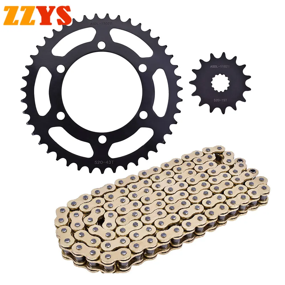 520Ho Anello Moto Catena D'Oro 520 15T 43T Pignone Anteriore Posteriore Per Yamaha Yzf-R3 Monster Energy Moto Gp Edition Yzf R3 2020-21