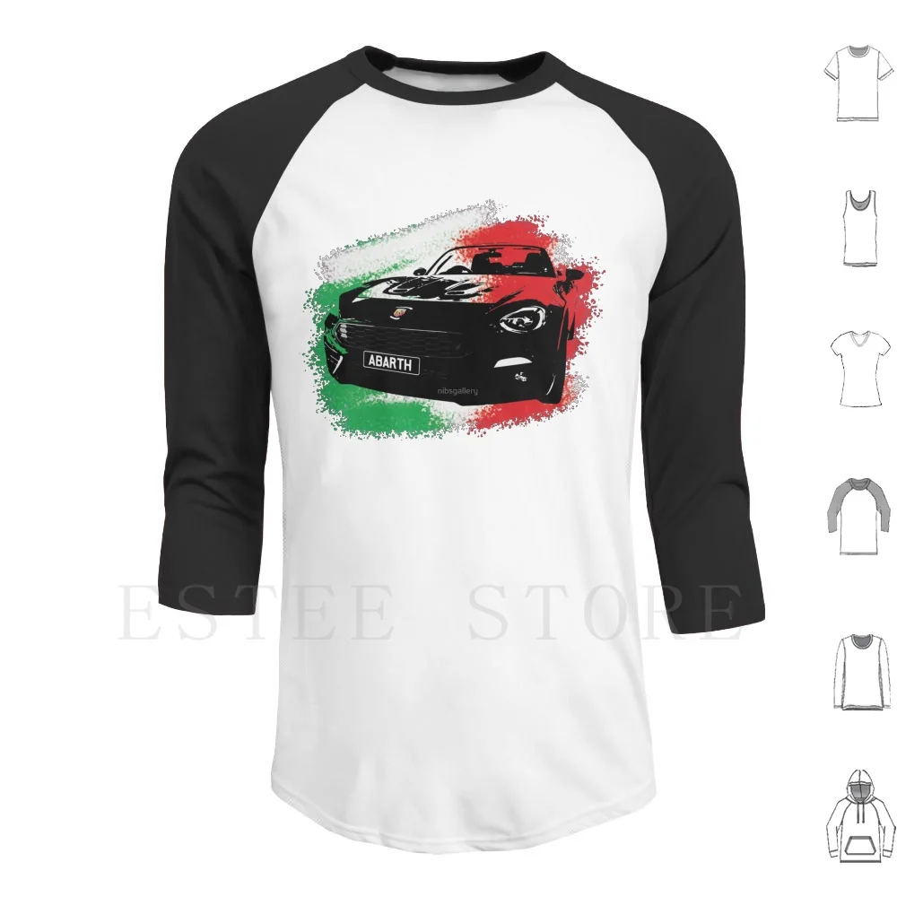 Abarth 124 Spider Hoodies Manica Lunga Abarth Fiat Auto Sportiva Italiana Italiana Made In Italy Sports Cars 124 Spider