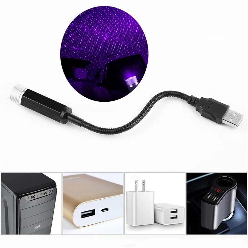 Led Car Roof Atmosphere Lamp Usb Decorativo Per Fiat 124 Spider 500 500C 500L 500X Brava Albea Bravo Doblo Ducato Marea
