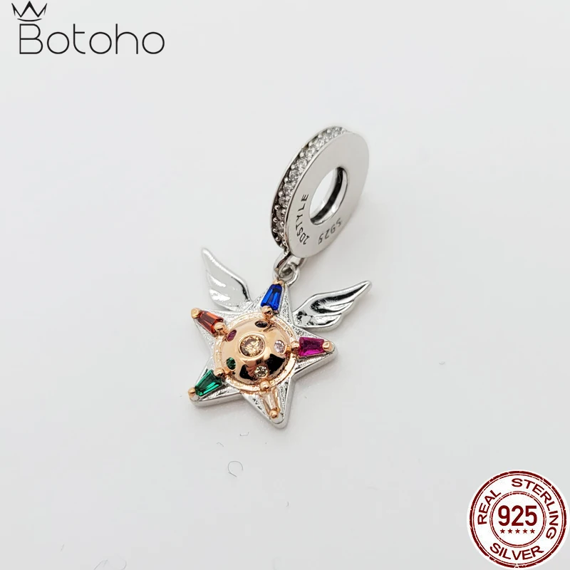 Anime Proplica 925 Sterling Silver Rainbow Moon Chalice Charm Beads Per Bracciale Gioielli Fai Da Te Che Fanno Regalo Per Ragazze Da Donna