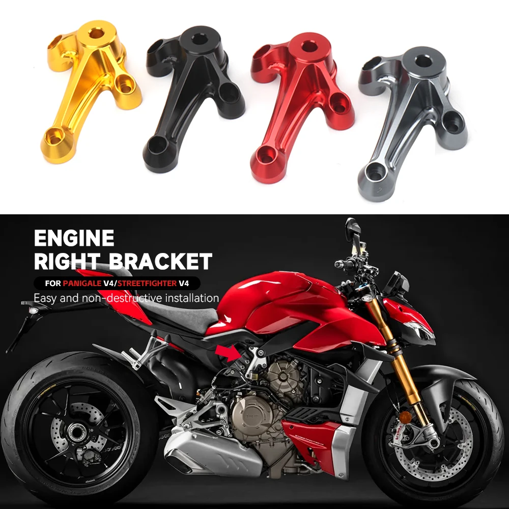 Moto Per Ducati Streetfighter Streetfighter V4 Panigale Panigale V4 Nuovo Motore Staffa Superiore Destra In Alluminio