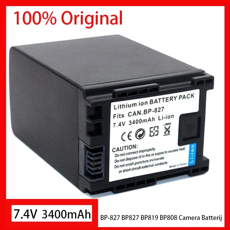 Bp-827 Bp827 Bp819 Bp808 Fotocamera Batteria Voor Canon Hg20 Hg21 Fs10 Fs11 Fs100 Fs200 Fs21 Fs22 Hf200 Hf20 Hf100 Hfs100 Hfs10